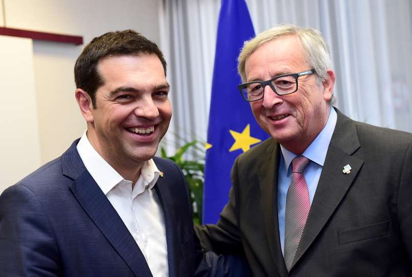 alexis cipras, jean-claude juncker