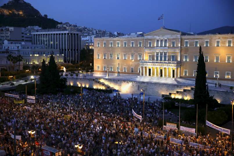 grcija provladni protest