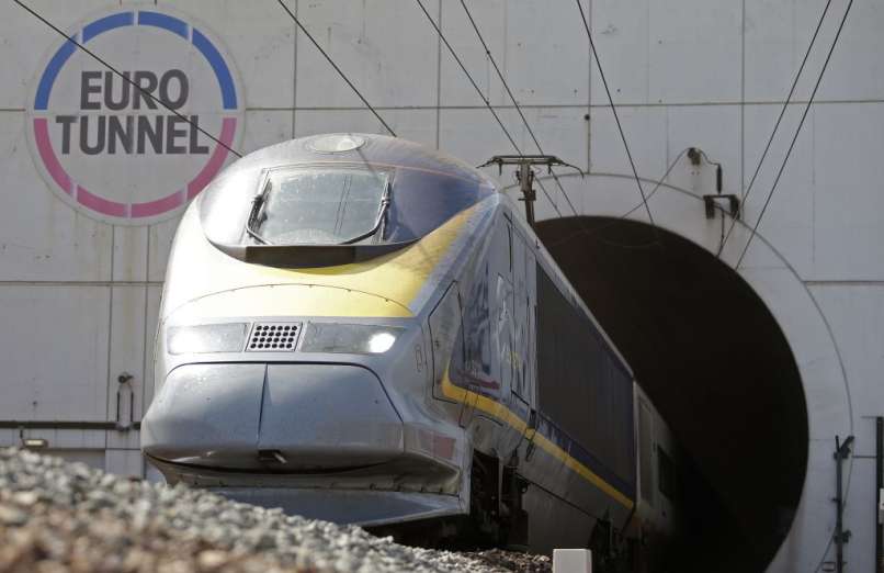 predor tunel calais rokavski preliv vlak