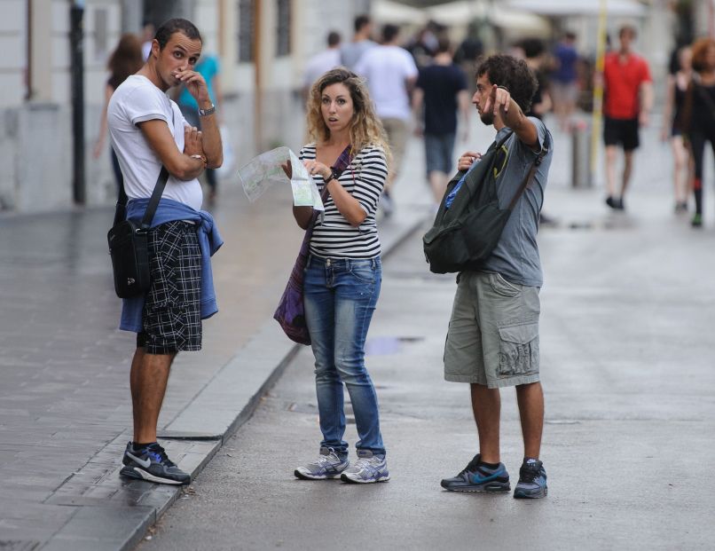 turisti v Ljubljani