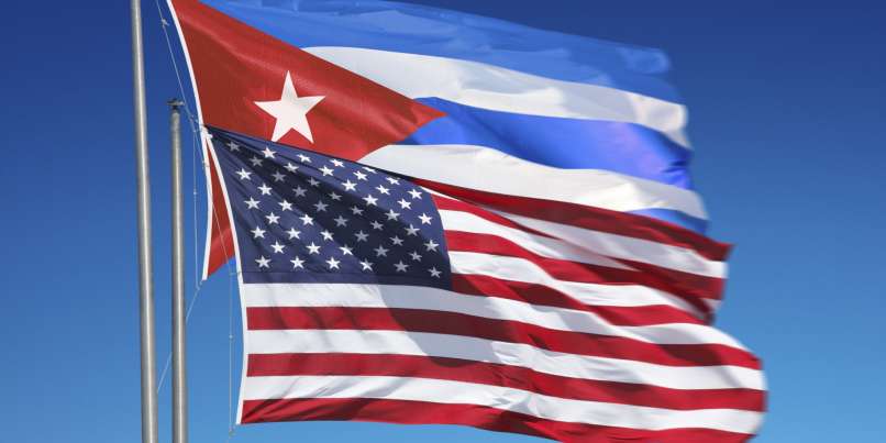 kubanska in ameriška zastava