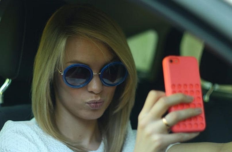 selfi, voznik, voznica
