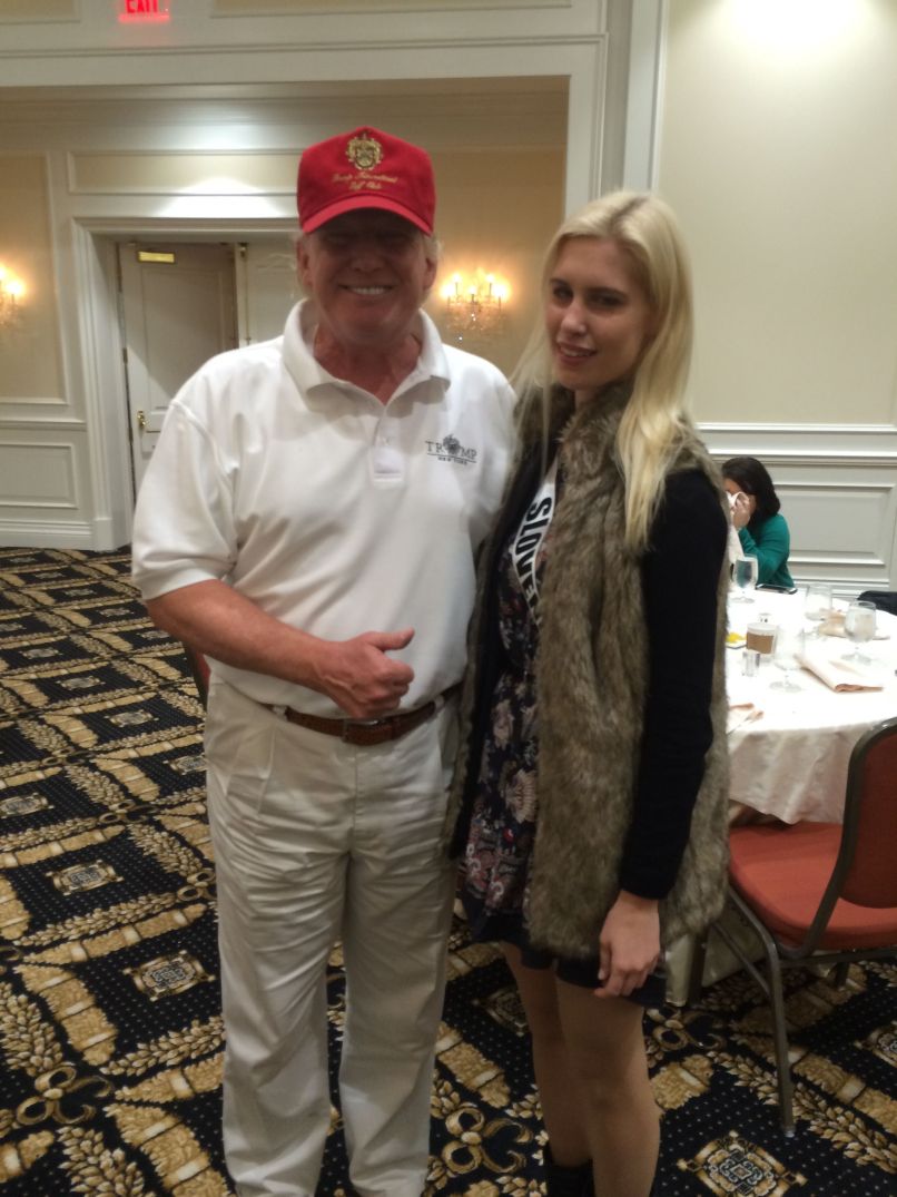 Urška Bračko in Donald Trump