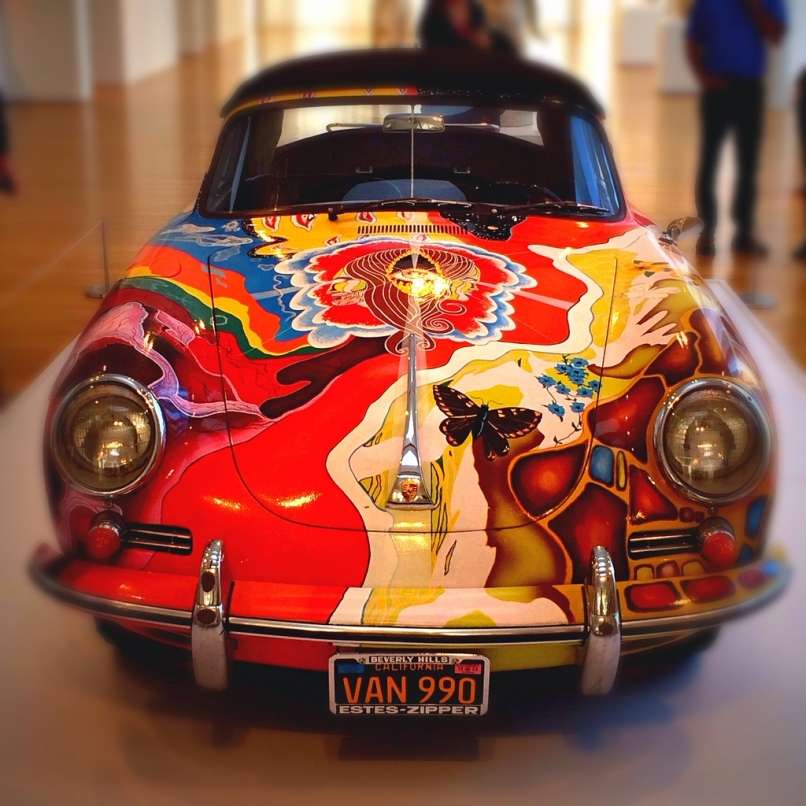 Psihedelični porsche kabriolet, ki ga je vozila Janis Joplin