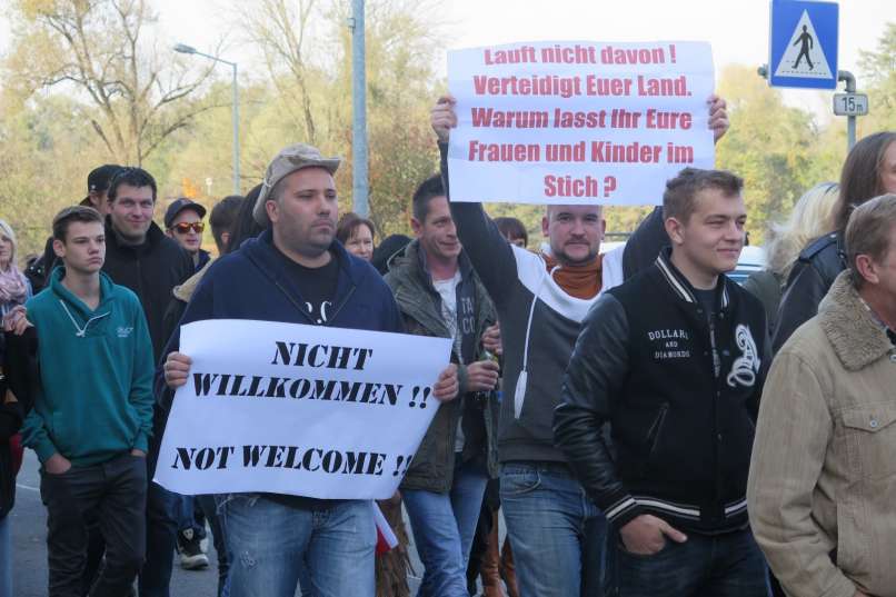 begunci migranti avstrija protesti šentilj špilje (3)