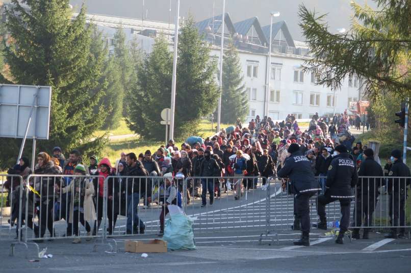 migranti, begunci, šentilj