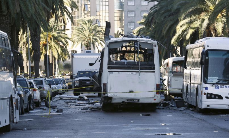avtobus, tunis, bomba
