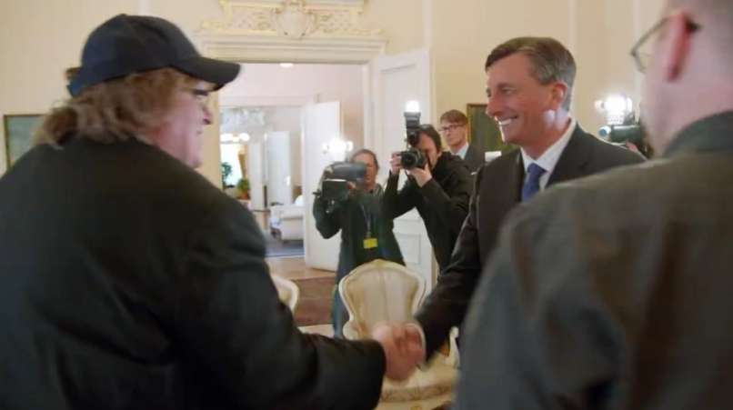 Michael Moore Borut Pahor