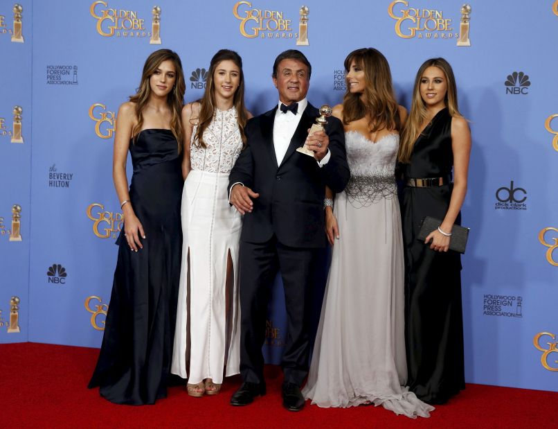 Sylvester Stallone z družino