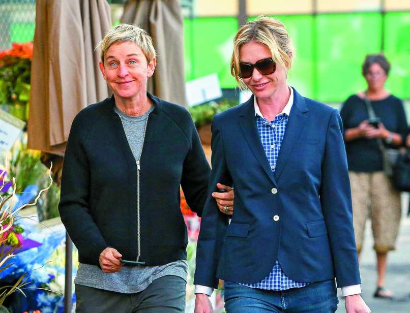 Ellen DeGeneres in Portia Di Rossi