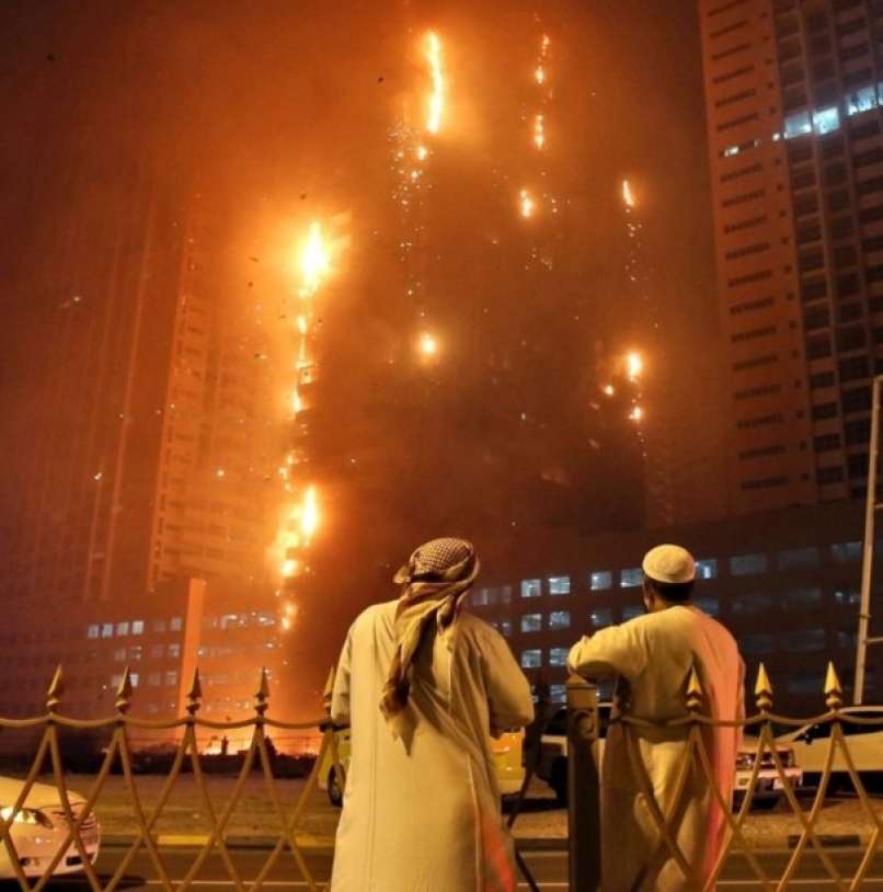 požar ajman one dubaj