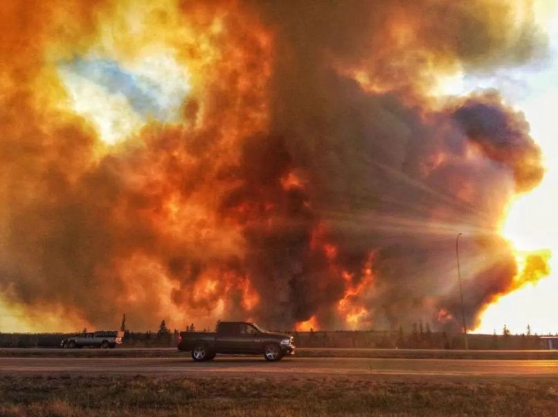 Alberta, Kanada, gozdni požar