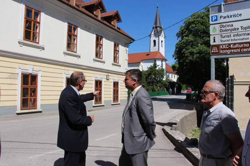 Župan Jože Muhič in minister Peter Gašperšič