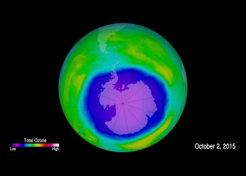 ozonska luknja nad Antarktiko