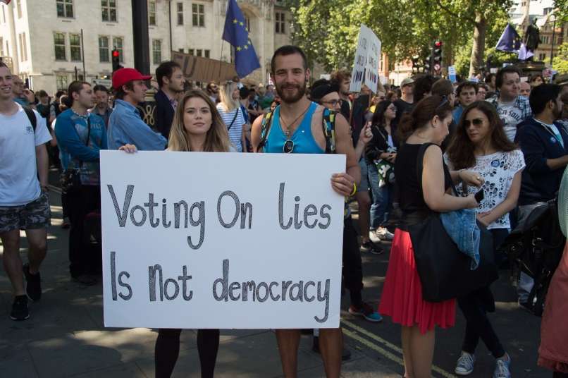 Protest proti izstopu iz EU London