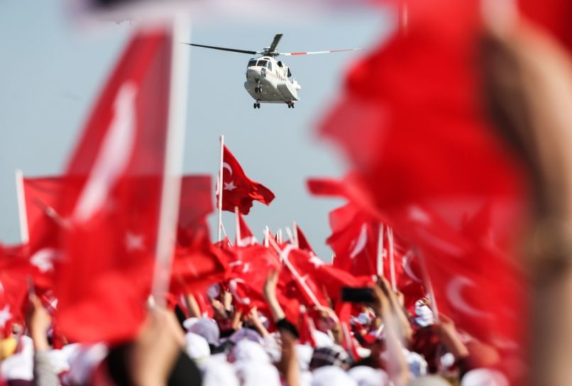 zborovanje podpore predsedniku Erdoganu v Istanbulu