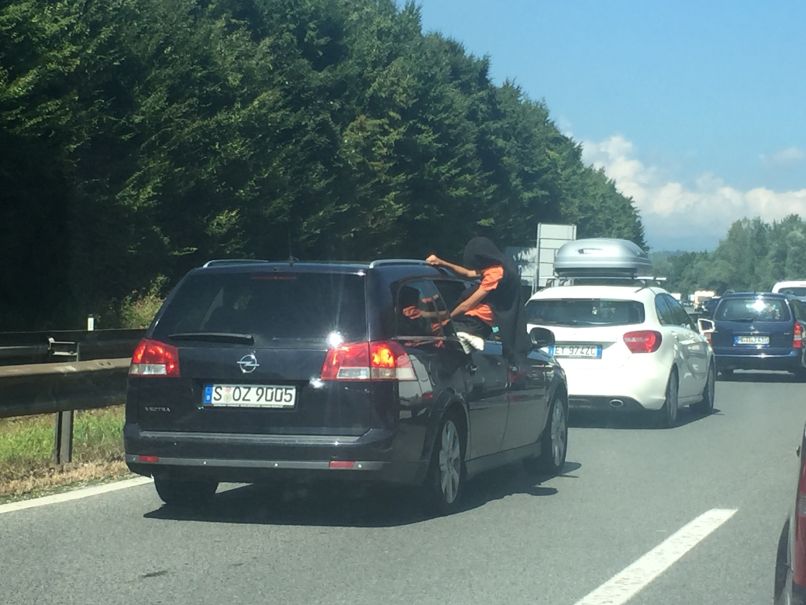 gorenjska avtocesta, kolona, zastoj