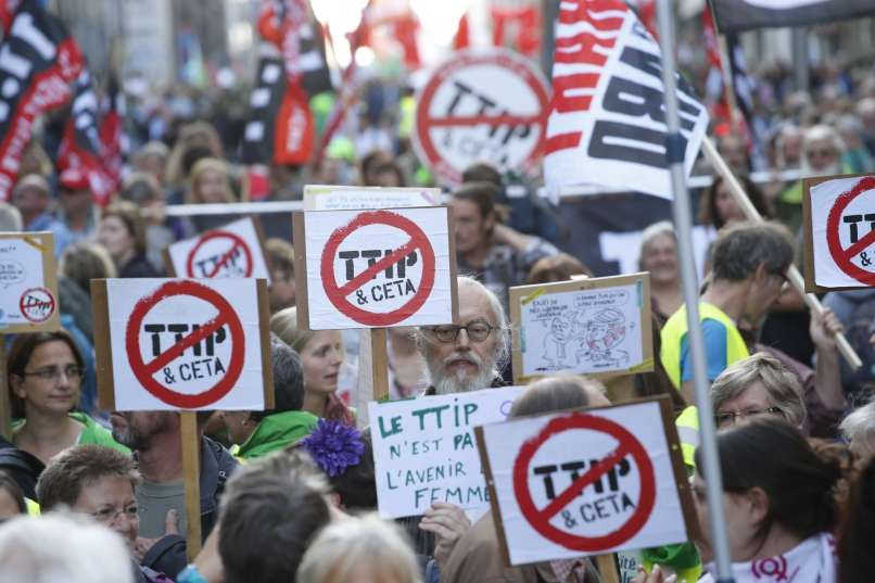 ceta, ttip, protest, bruselj