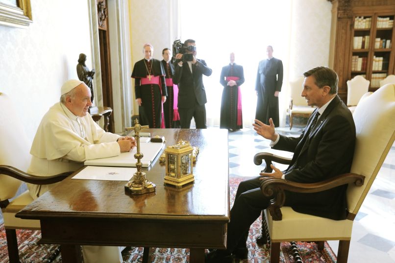 borut pahor, papež frančišek2