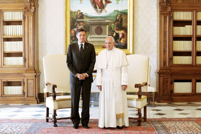 borut pahor, papež frančišek1
