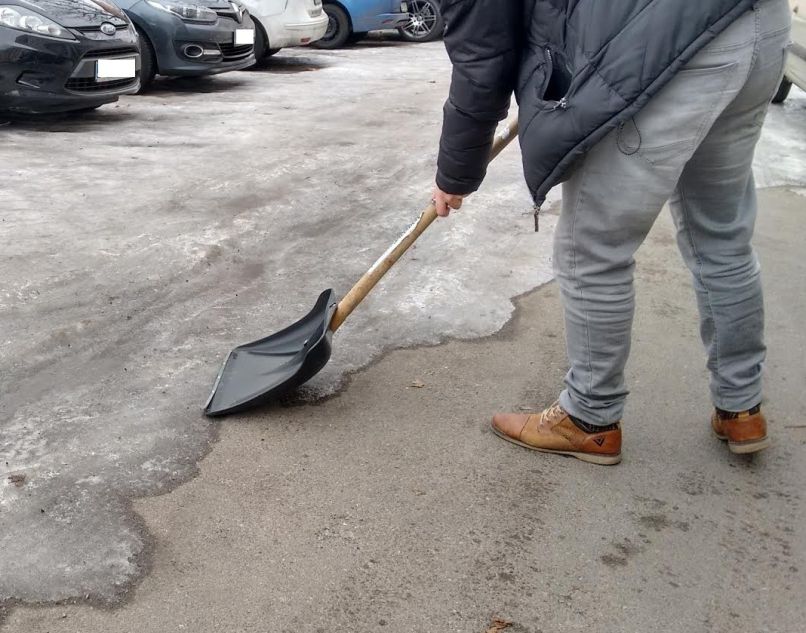 led, sneg, čiščenje