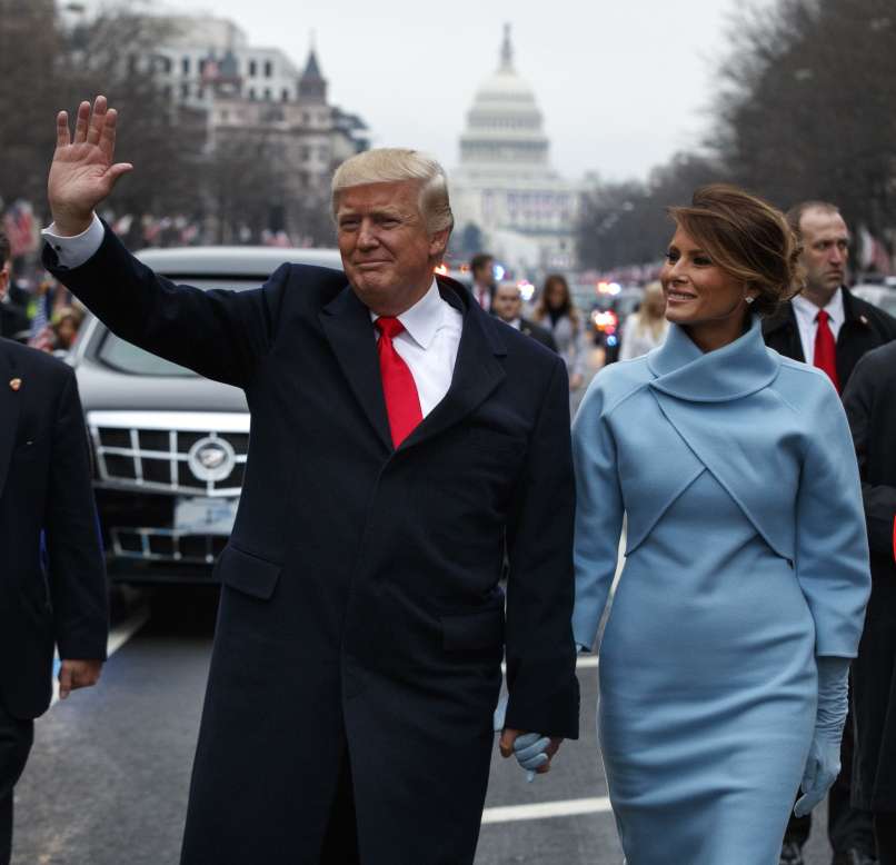 Inavguracija, Donald Trump, Melania Trump, telesni stražar