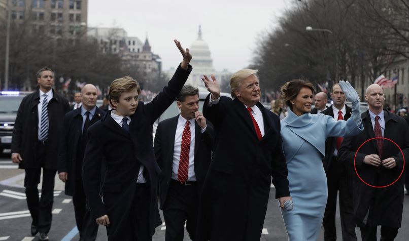 Inavguracija, Donald Trump, Melania Trump, telesni stražar