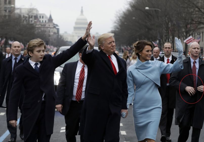 Inavguracija, Donald Trump, Melania Trump, telesni stražar