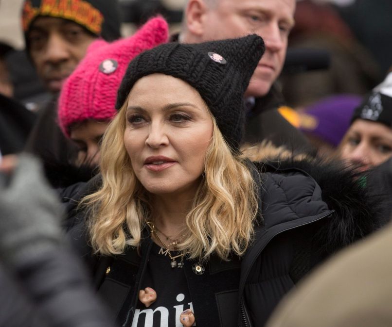madonna protest trump washington