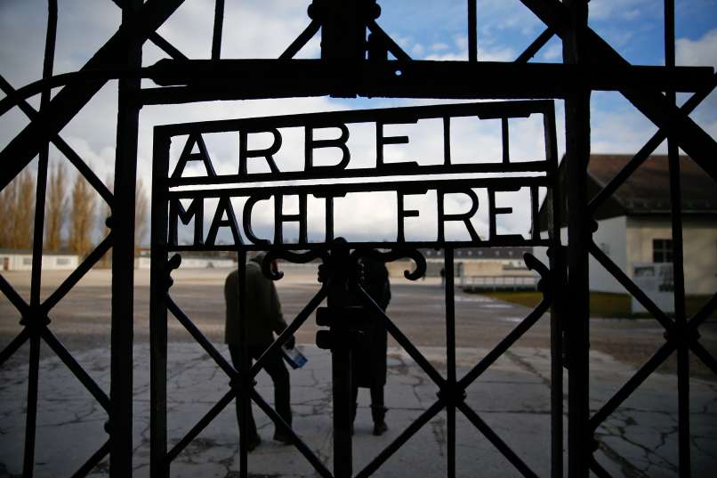 Dachau, taborišče, vrata, delo osvobaja