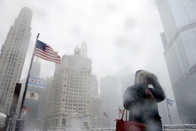 chicago cikago amerika zdruzene drzave amerike zda zima sneg snezna nevihta