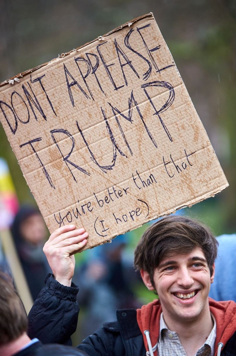 trump, protesti