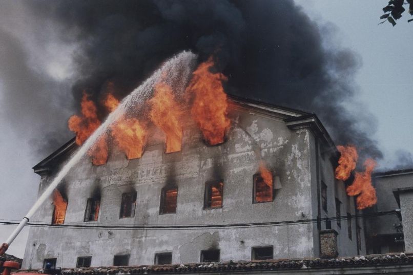 Stari mlin je dodobra pred leti zdelal tudi požar