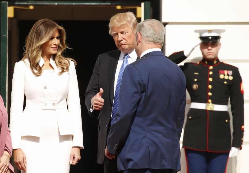 trump melania netanjahu