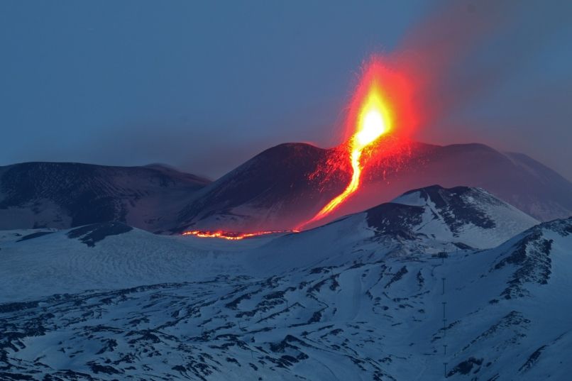 ognjenik vulkan etna