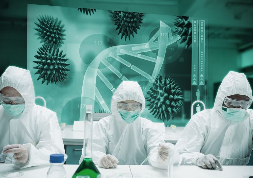 DNK, laboratorij, znanstveniki