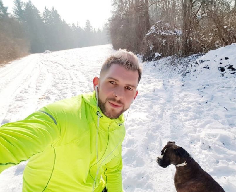 Klemen Bunderla in psička
