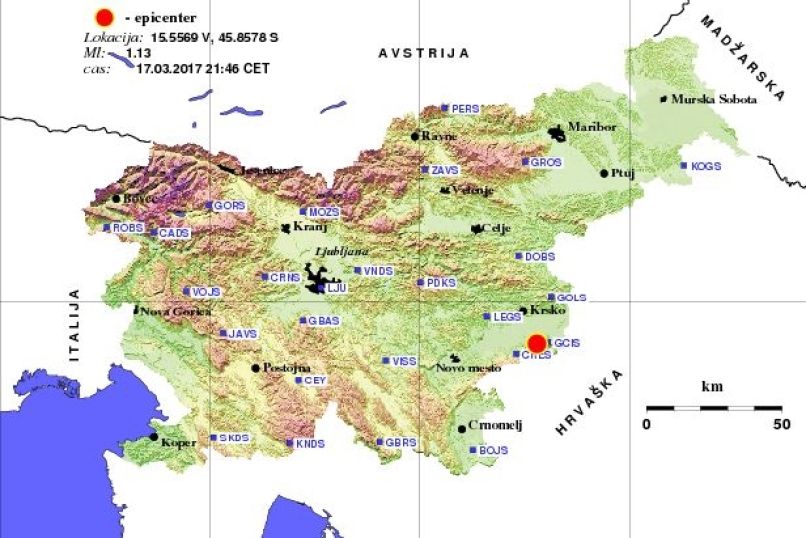 potres, župeča vas