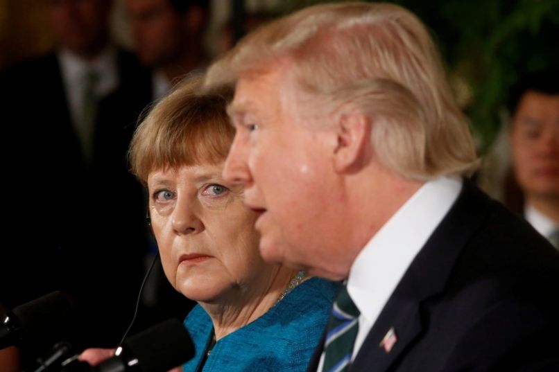 angela merkel donald trump