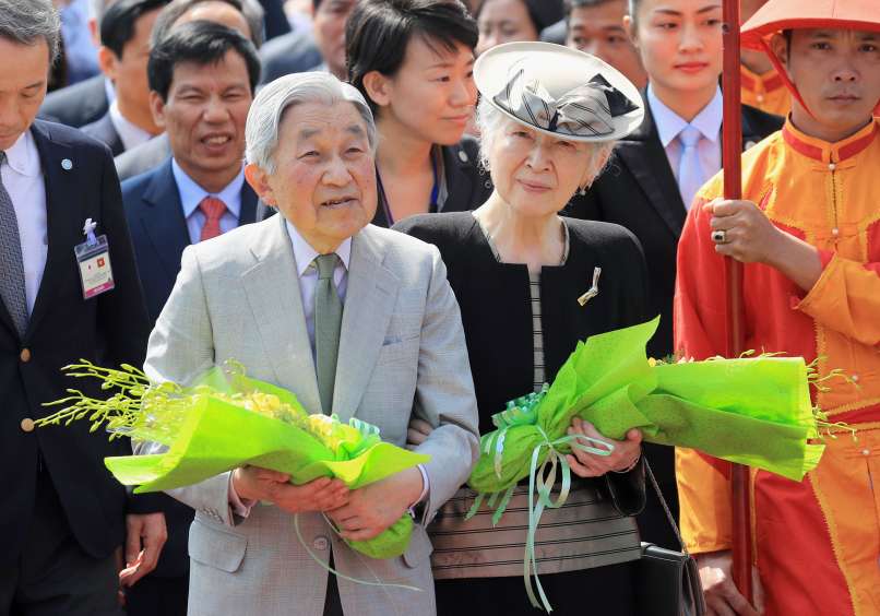 japonski akihito cesar in cesarica mičiko