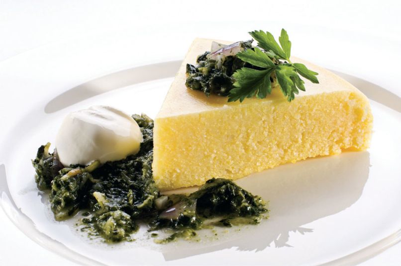 polenta s spinaco