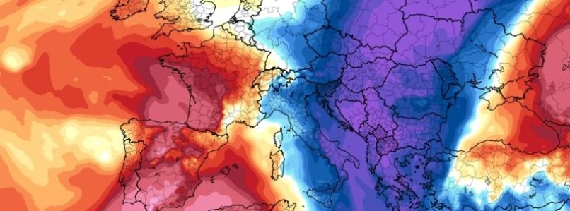 hladen zrak, vremenski model, meteorologija, Evropa