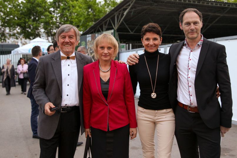 Slavko Ivančič, Ljerka Bizilj, Jože Potrebuješ in soproga Andreja