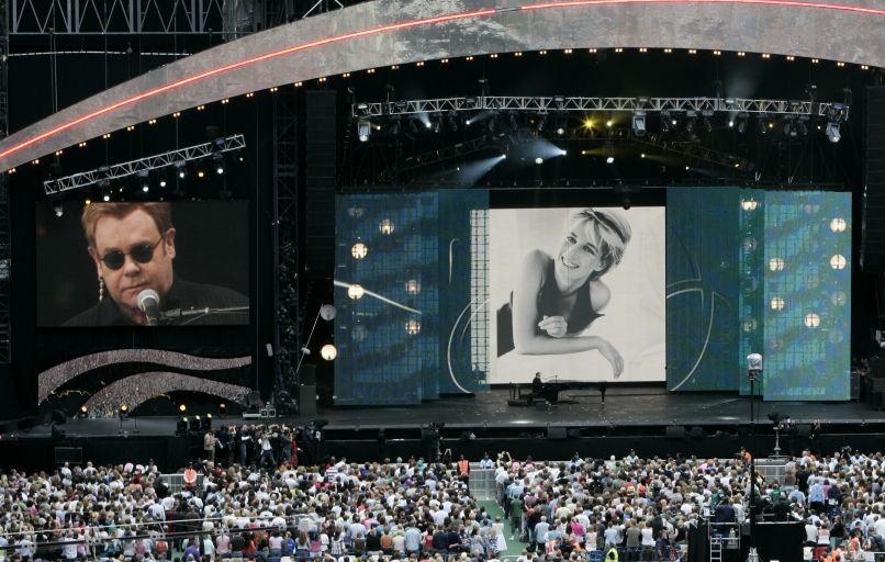 Elton John, princesa Diana