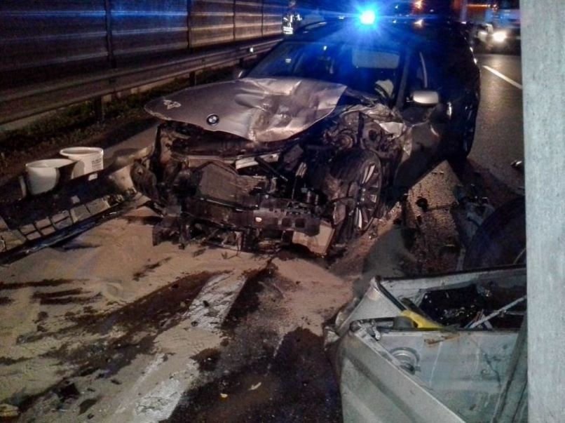 kompolje, bmw, vožnja v napačno smer