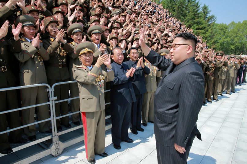 Kim Jong-un, Severna Koreja, voditelj, vodstvom generali, vojska