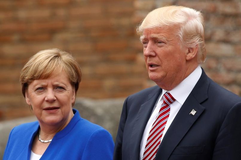 angela merkel, donald trump
