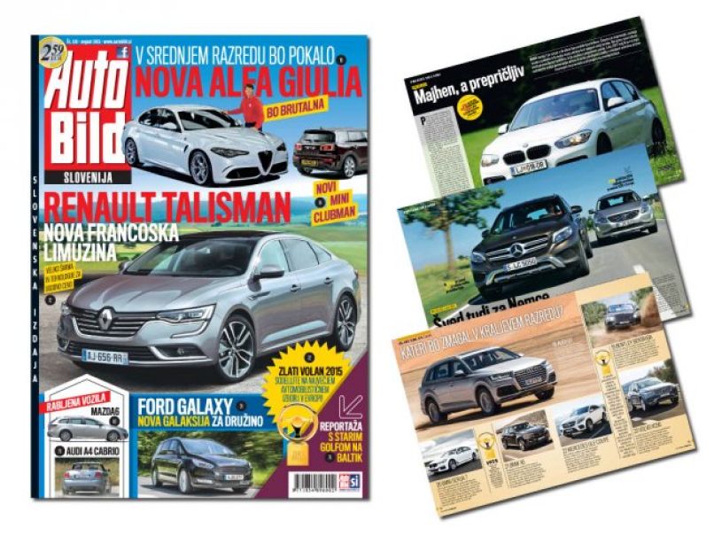 AUTO BILD Slovenija - avgust 2015