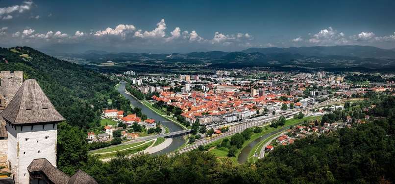 celje, pogled z gradu