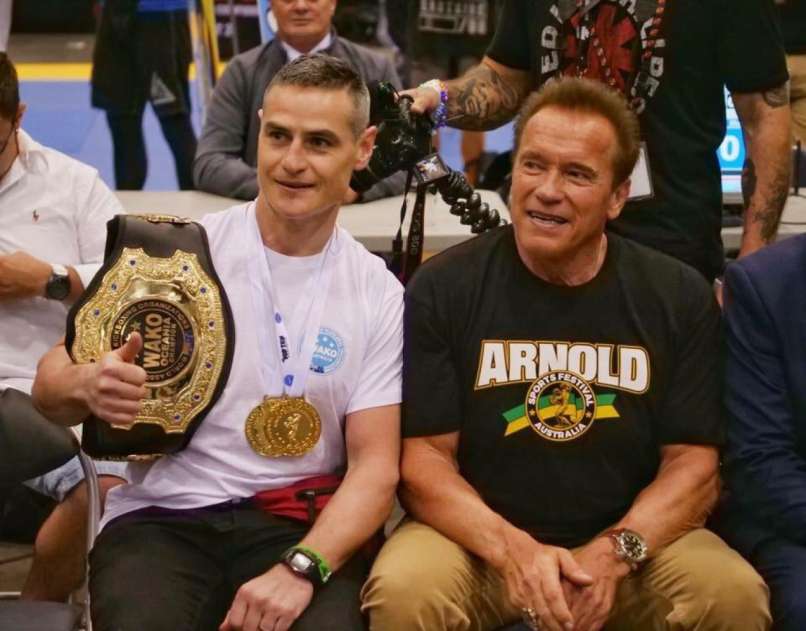 marjan bolhar, arnold schwarzenegger